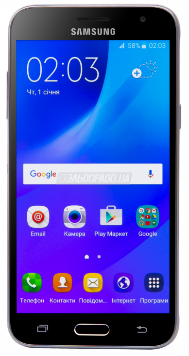 

Смартфон SAMSUNG SM-J320H Galaxy J3 DS Black