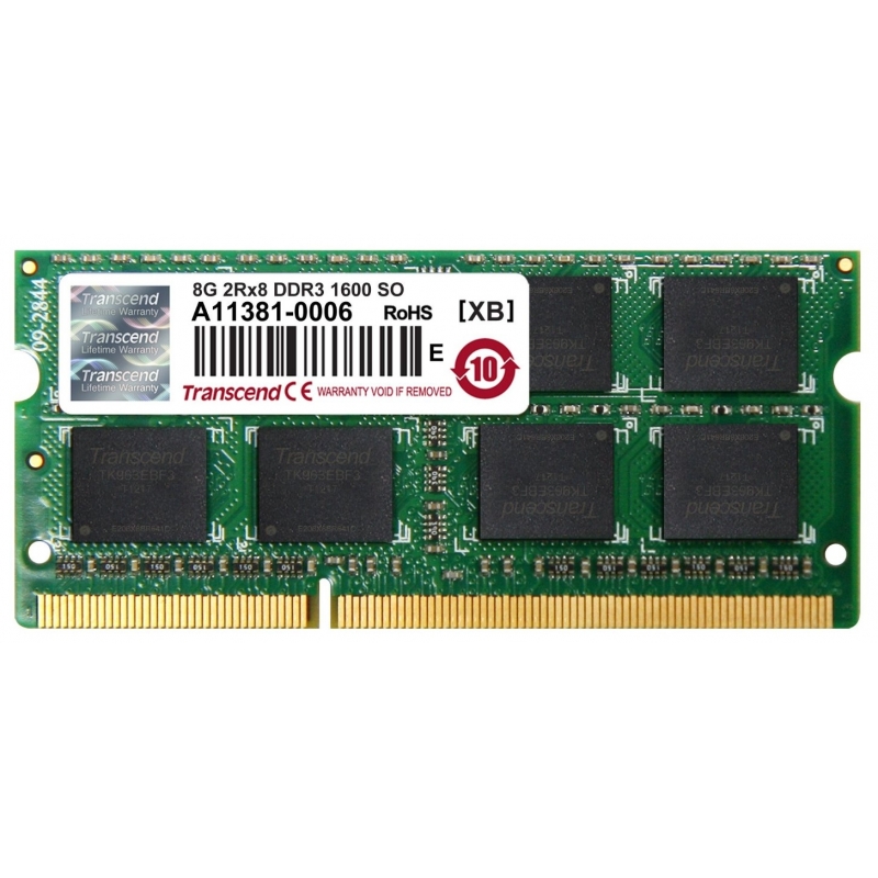 

Память So-Dimm Transcend 1x4Gb PC3-12800 1600MHz (JM1600KSH-4G)