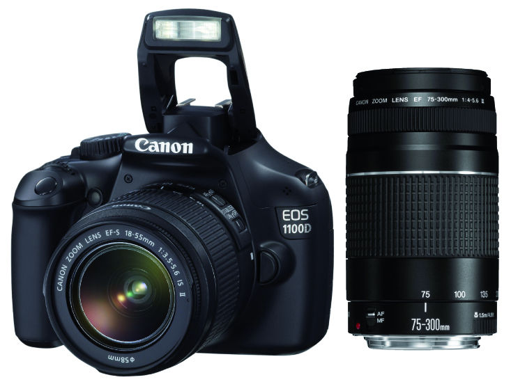 ᐉ Цифровые фотоаппарат Canon EOS 1100D Kit 18-55 + Объектив Canon EF 75 ...