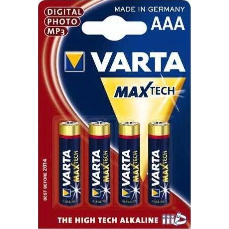 

Батарейка Varta AAA bat Alkaline 4шт MAX TECH (04703101404)