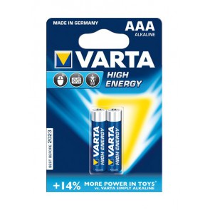 

Батарейка Varta AAA bat Alkaline 2шт HIGH ENERGY (04903121412)