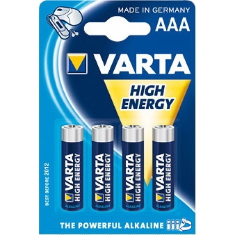 

Батарейка Varta AAA bat Alkaline 4шт HIGH ENERGY (04903121414)