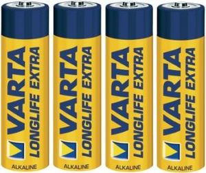 

Батарейка Varta AAA bat Alkaline 4шт LONGLIFE EXTRA (04103101414)