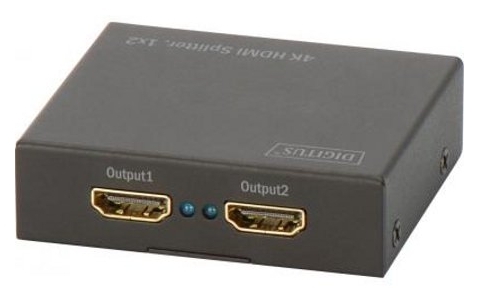 

Видеосплиттер DIGITUS HDMI (INx1 - OUTx2), 4K, black DS-46304