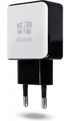 

Сетевое зарядное устройство Drobak Power Dual 220V-USB W/B
