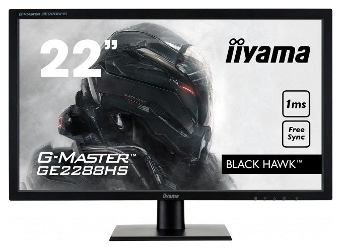 

Монитор 21,5" IIYAMA, Bla ck Hawk, AMD Free-Sync (GE2288HS-B1)