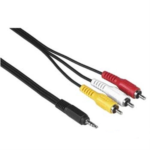 

Кабель HAMA 3,5 мм 4-pin - 3xRCA, 3 м