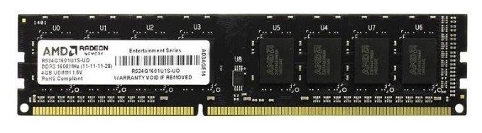 

Память AMD 1x4Gb DDR3 1600Mhz (R534G1601U1S-U)