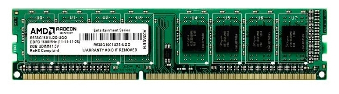 

Память AMD 1x8Gb DDR3 1600Mhz (R538G1601U2S-U)