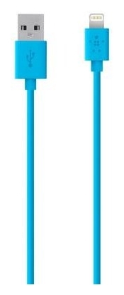 

Кабель BELKIN USB 2.0 Lightning charge/sync cable 1.2м, Blue (F8J023bt04-BLU)
