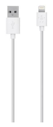 

Кабель BELKIN USB 2.0 Lightning charge/sync cable 3м, White (F8J023bt3M-WHT)