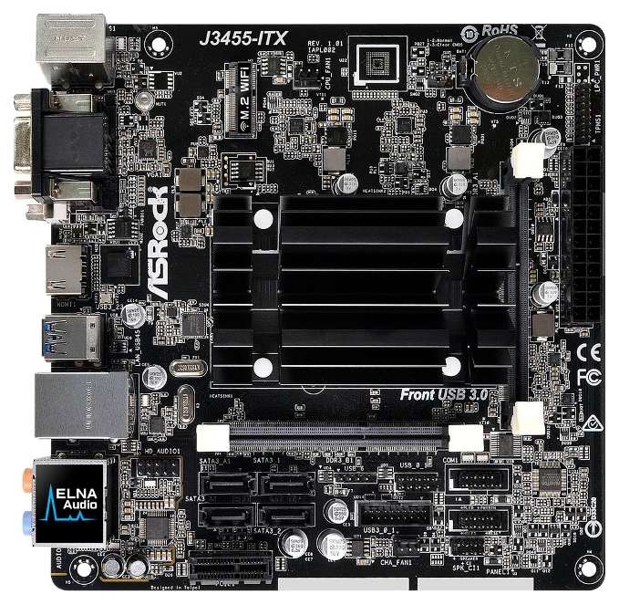 

Материнская плата ASRock J3455-ITX (Pentium J3455, 4x2.3Ghz) mini-ITX