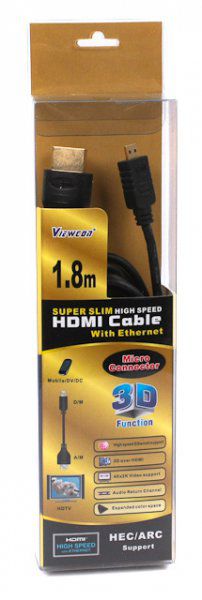 Кабель VIEWCON HDMI - microHDMI 1.8м (VD058) · 3