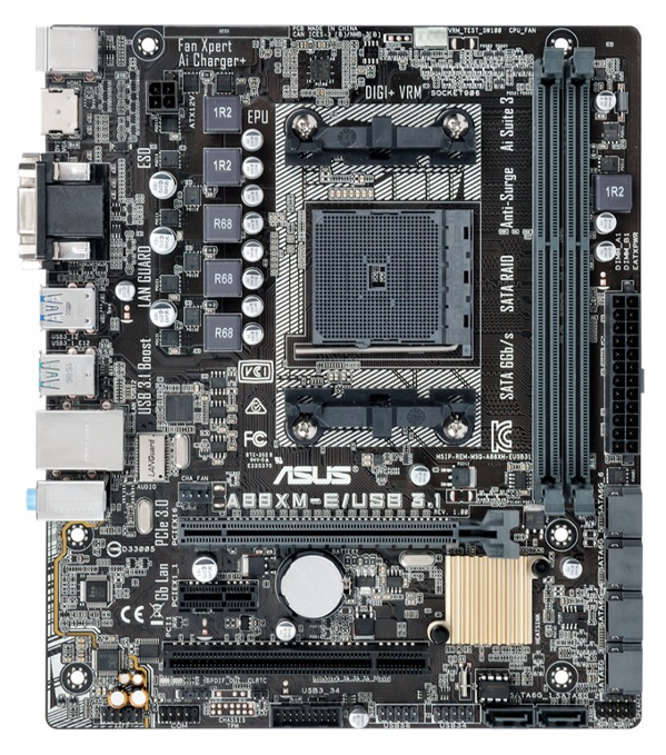 

Материнская плата ASUS A88XM-E/USB 3.1 (FM2+, A88X) mATX