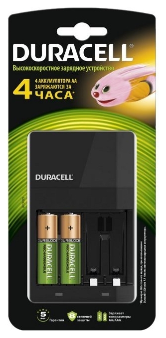 

Зарядное устройство DURACELL CEF14 + 2AA1300 + 2AAА750