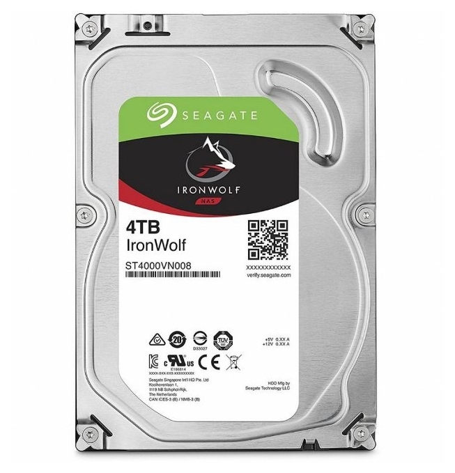 

Жесткий диск 3.5" 4ТВ Seagate IronWolf 5900RPM 64MB SATA III (ST4000VN008)