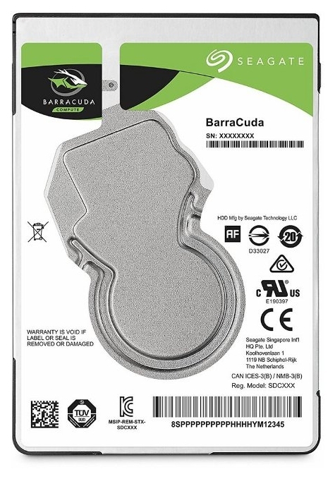 

Жесткий диск 2.5" 500GB Seagate BarraCuda 5400RPM 128MB SATA III (ST500LM030)