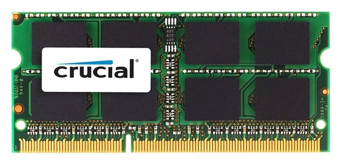

Память SoDimm Crucial 1х8GB DDR3L 866MHz (CT8G3S186DM)