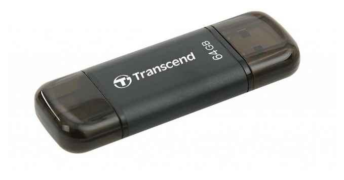 

Флешдрайв TRANSCEND JetDrive Go 300 64GB, Lightning/USB 3.1 (TS64GJDG300K)
