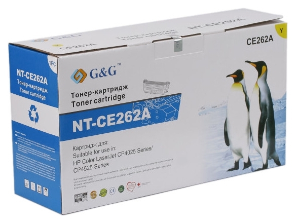 

Картридж G&G для HP CLJ CP4025/4525 Yellow (11000стр)