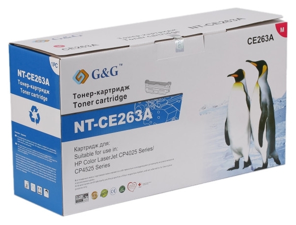 

Картридж G&G для HP CLJ CP4025/4525 Magenta (11000 стр)