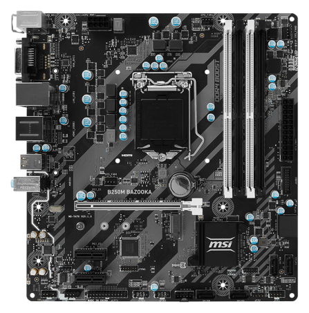 

Материнская плата MSI B250M BAZOOKA (s1151, B250) mATX