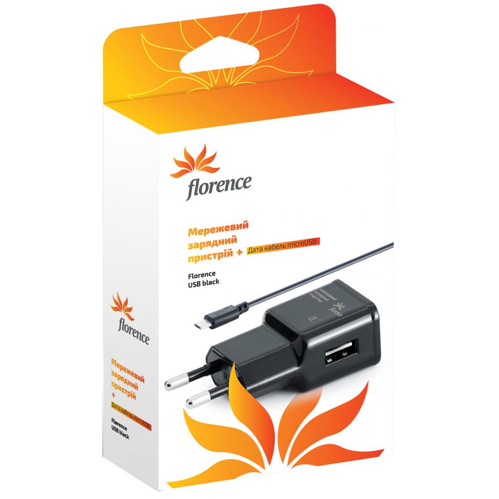 

Сетевое ЗУ Florence TC20-MU +microUSB black