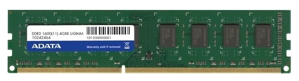 

Память A-Data Original 1x8GB DDR3 1600Mhz single tray (AD3U1600W8G11-S)