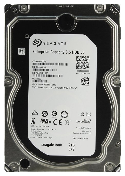 

Жесткий диск 2TB Seagate Enterprise Capacity ST2000NM0045 7200RPM SAS