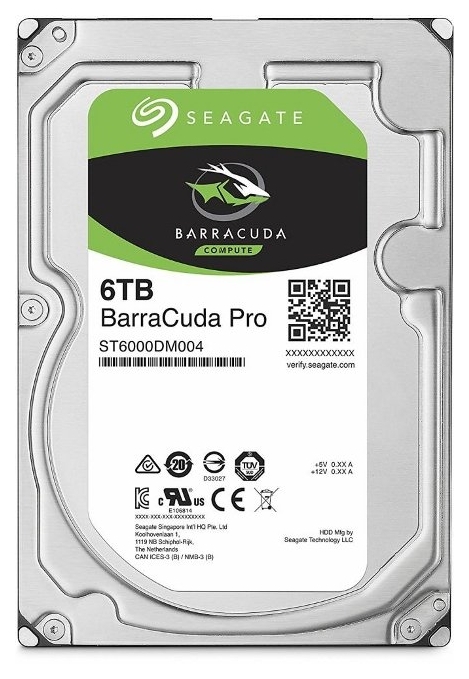 

Жесткий диск 3.5" 6TB Seagate BarraCuda Pro ST6000DM004 7200RPM SATA III