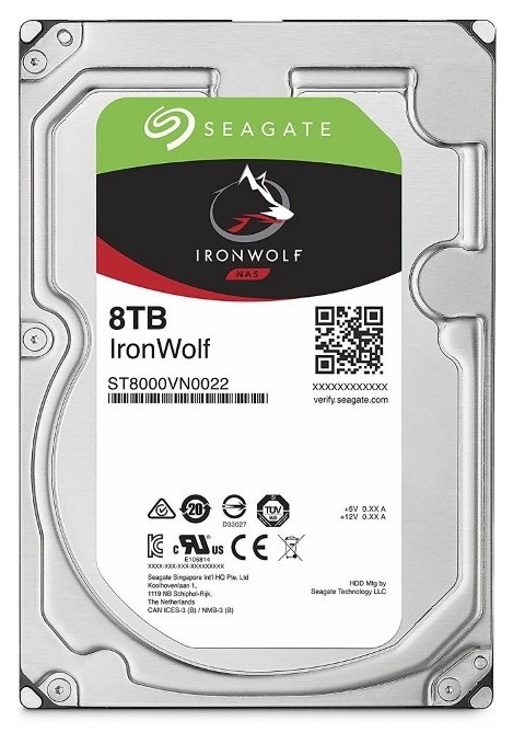 

Жесткий диск 3.5" 8TB Seagate IronWolf ST8000VN0022 7200RPM SATA III