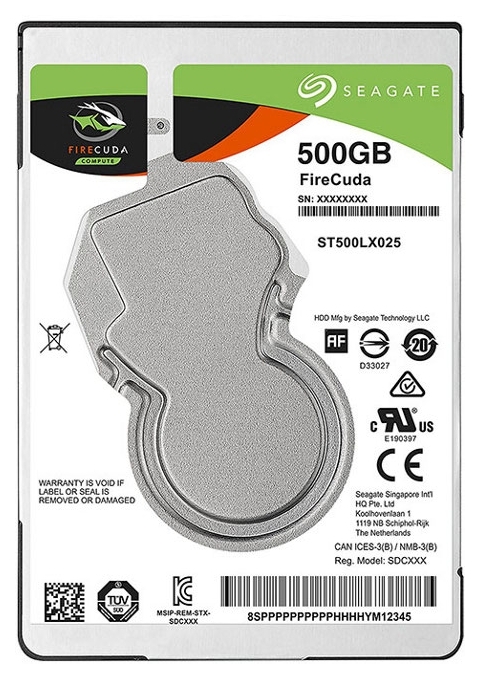 

Жесткий диск 2.5" 500GB Seagate FireCuda ST500LX025 5400RPM SATA III