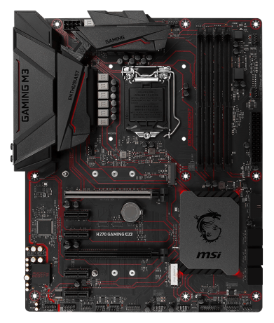 

Материнская плата MSI H270 GAMING M3 (s1151, H270)ATX