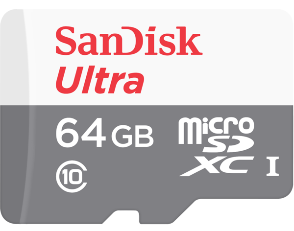 

Карта памяти SANDISK microSDXC 64GB UltCl10 UHS-I+sd