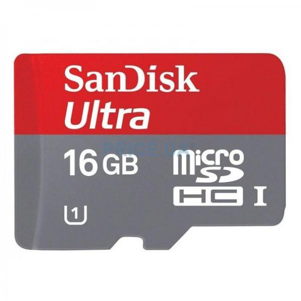 

Карта памяти SANDISK microSDHC Ultra 16GB (SDSDQUA-016G-U46A)