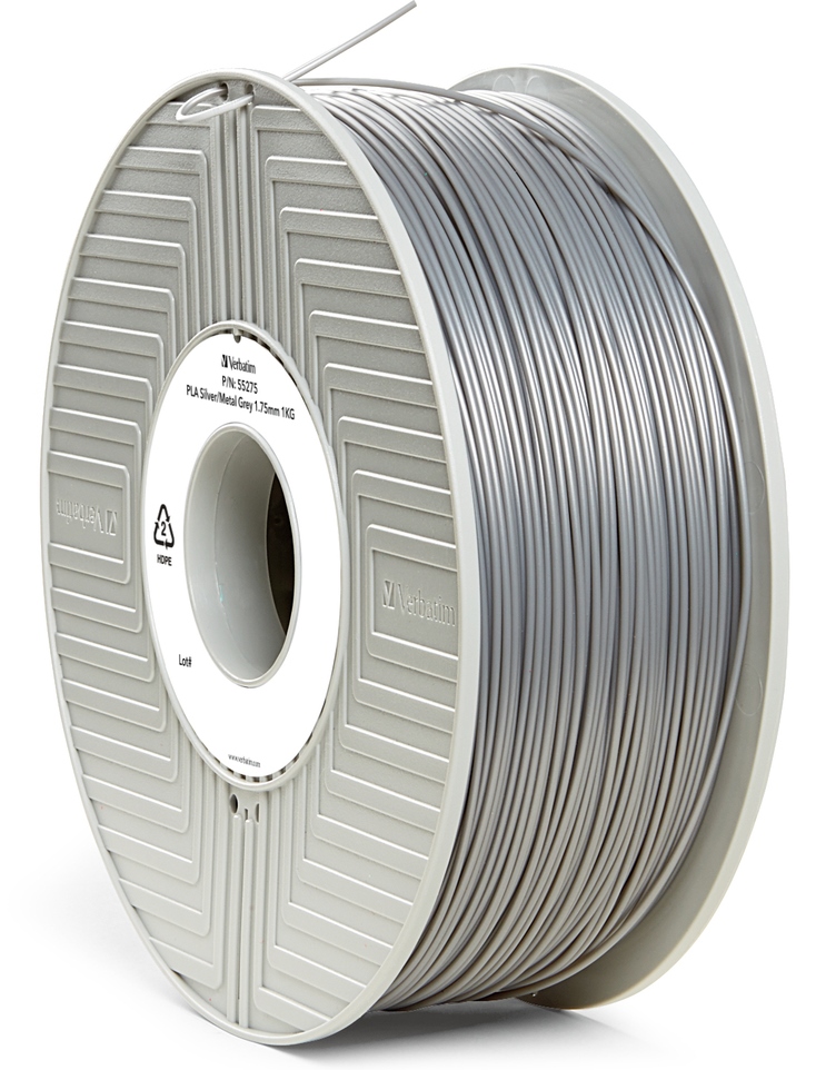 

Картридж VERBATIM 3D PLA 1.75mm 1KG silver 55275