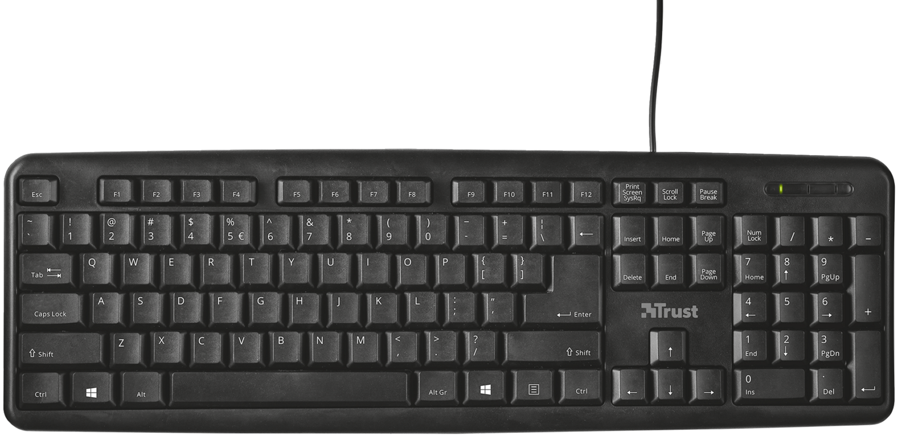 

Клавиатура TRUST Ziva Keyboard UKR (21656)