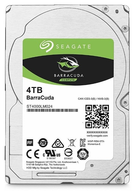 

Жесткий диск 2.5" 4TB Seagate BarraCuda 5400RPM SATA (ST4000LM024)