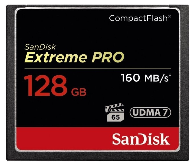 

Карта памяти SanDisk 128GB CF Extreme Pro R160/W150MB/s (SDCFXPS-128G-X46)