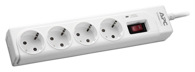 

Сетевой фильтер APC Essential SurgeArrest 4 outlets (P43-RS)