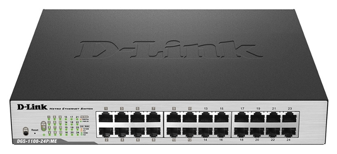 

Коммутатор D-Link DGS-1100-24P/ME 12x1GE PoE, 12x1