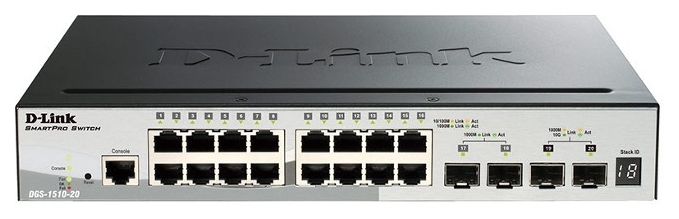 

Коммутатор D-Link DGS-1510-20 16x1G 2xSFP 2xSFP+