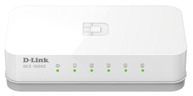 

Коммутатор D-Link DES-1005C 5port 10/100, Plastic