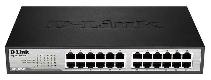 

Коммутатор D-Link DGS-1024C 24port 10/100/1000BaseT Metal Case