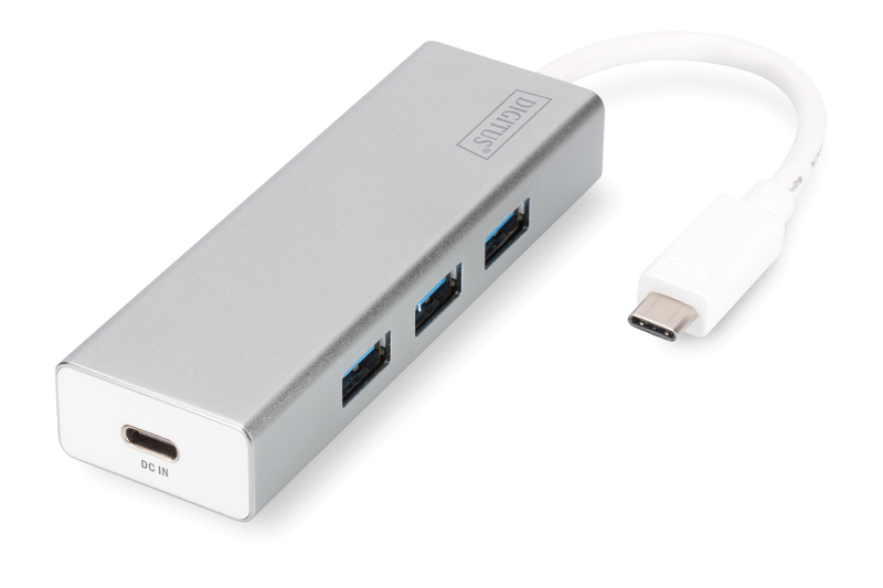 

Концентратор USB 3.0 DIGITUS USB Type-C, 3xUSB 3.0 (DA-70242)