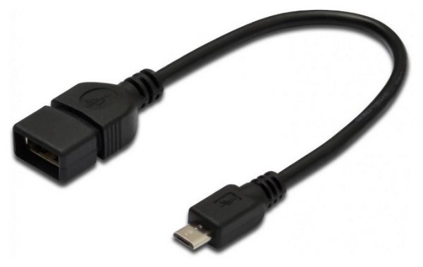 

Адаптер ASSMANN USB 2.0 (AF/microB) OTG 0.2m, black (AK-300309-002-S)