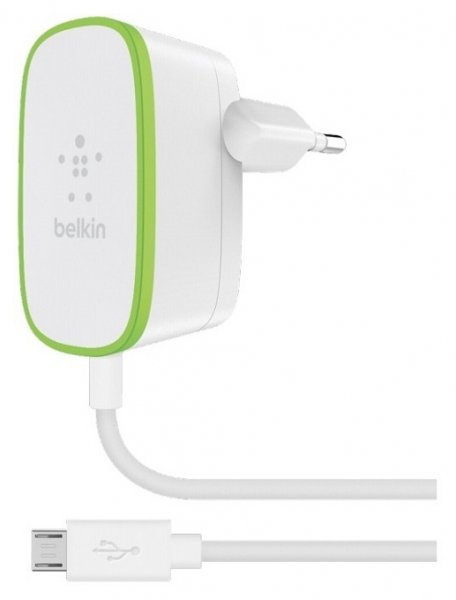 

Сетевое зарядное устройство Belkin USB Home Charger 2.4A c кабелем Micro-USB (F7U009vf06-WHT)