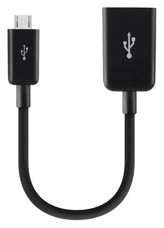 

Адаптер Belkin USB 2.0 (AF/microB) OTG 0.12м, Black/Черный (F2CU014btBLK)