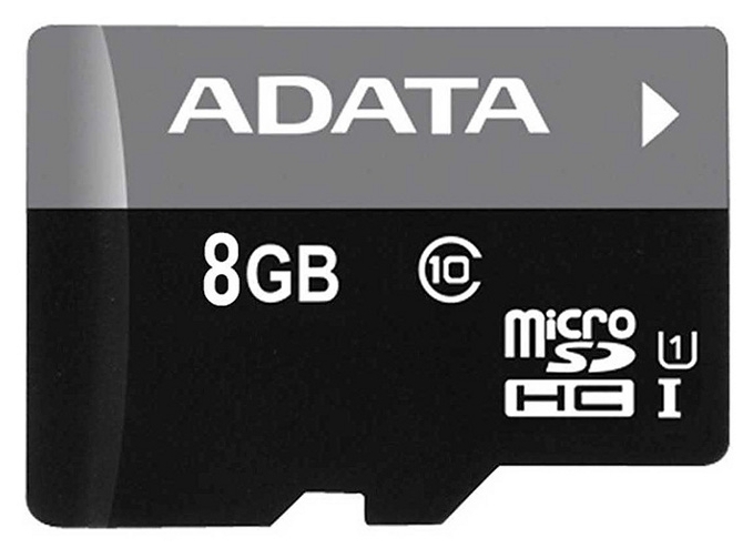 

Карта памяти A-DATA microSDHC 8Gb (AUSDH8GUICL10-R)