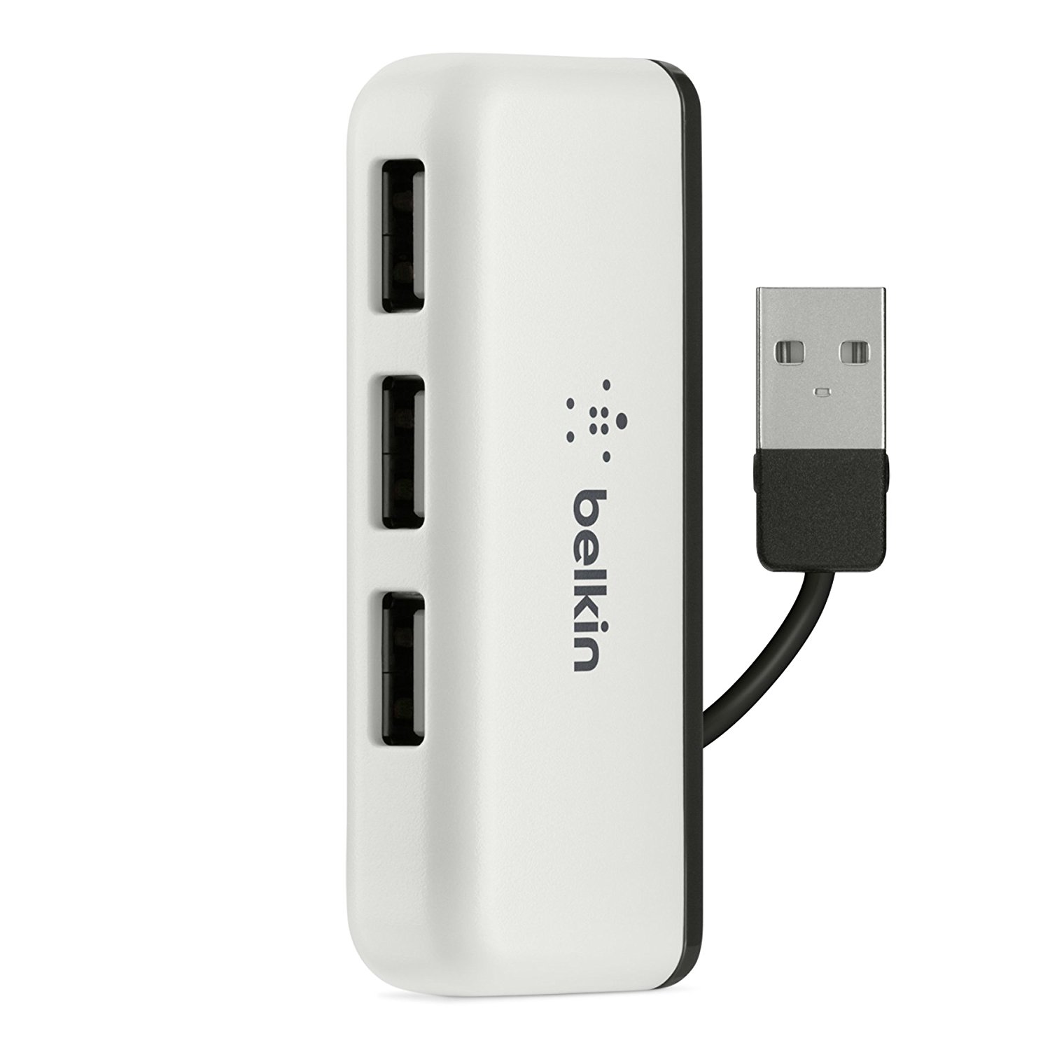 

Концентратор USB 2.0 BELKIN Travel Hub, 4 порта, пассивный без БП, White (F4U021bt)